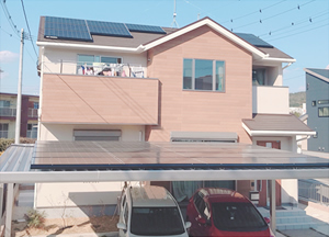 カーポートへの太陽光パネル